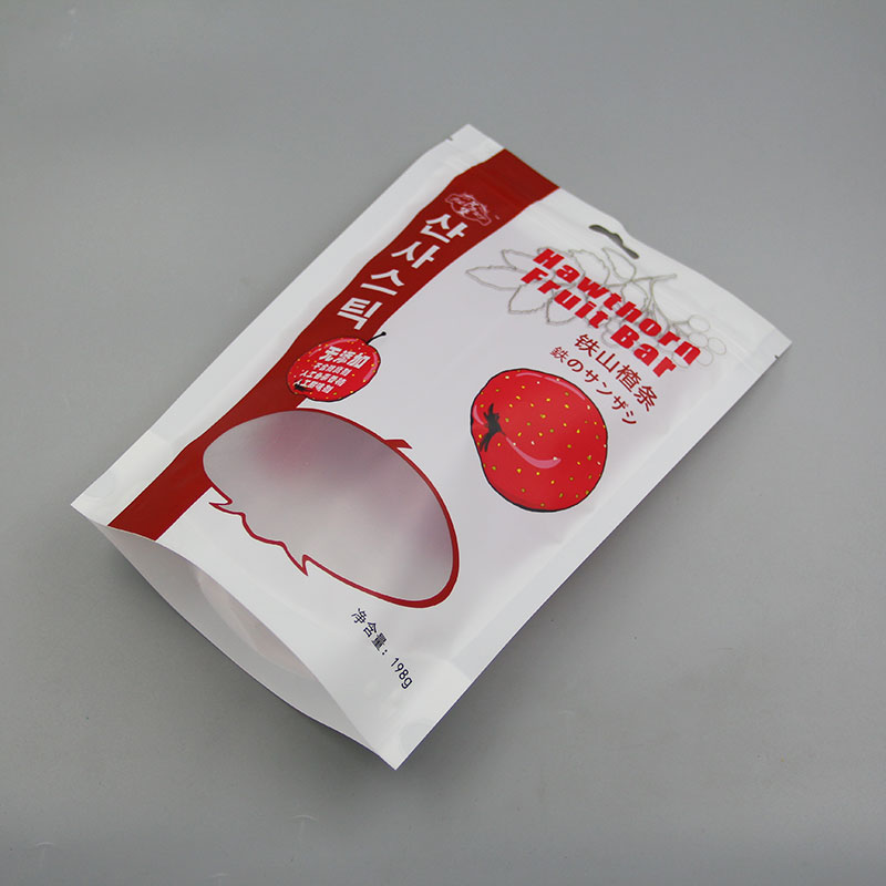 198g鐵山楂條+啞光塑料復(fù)合+自立拉鏈袋