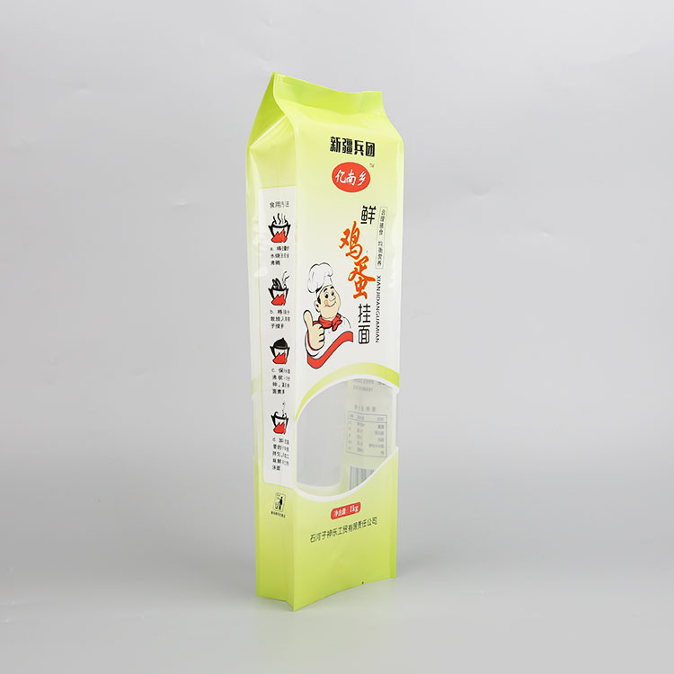 1kg鮮雞蛋掛面+亮面塑料復合+四邊封